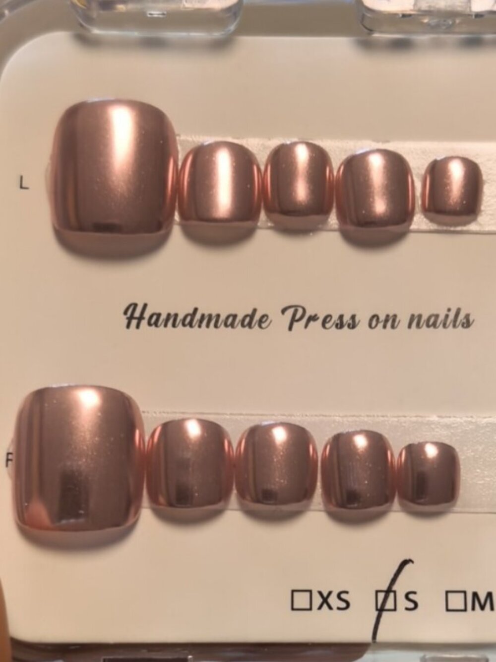 Customizable handmade press-on nails reusable